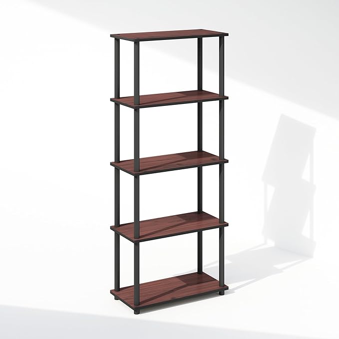 Furinno Turn-N-Tube Book Shelf, 5-Tier Bookshelf, Bookcase - Image 4