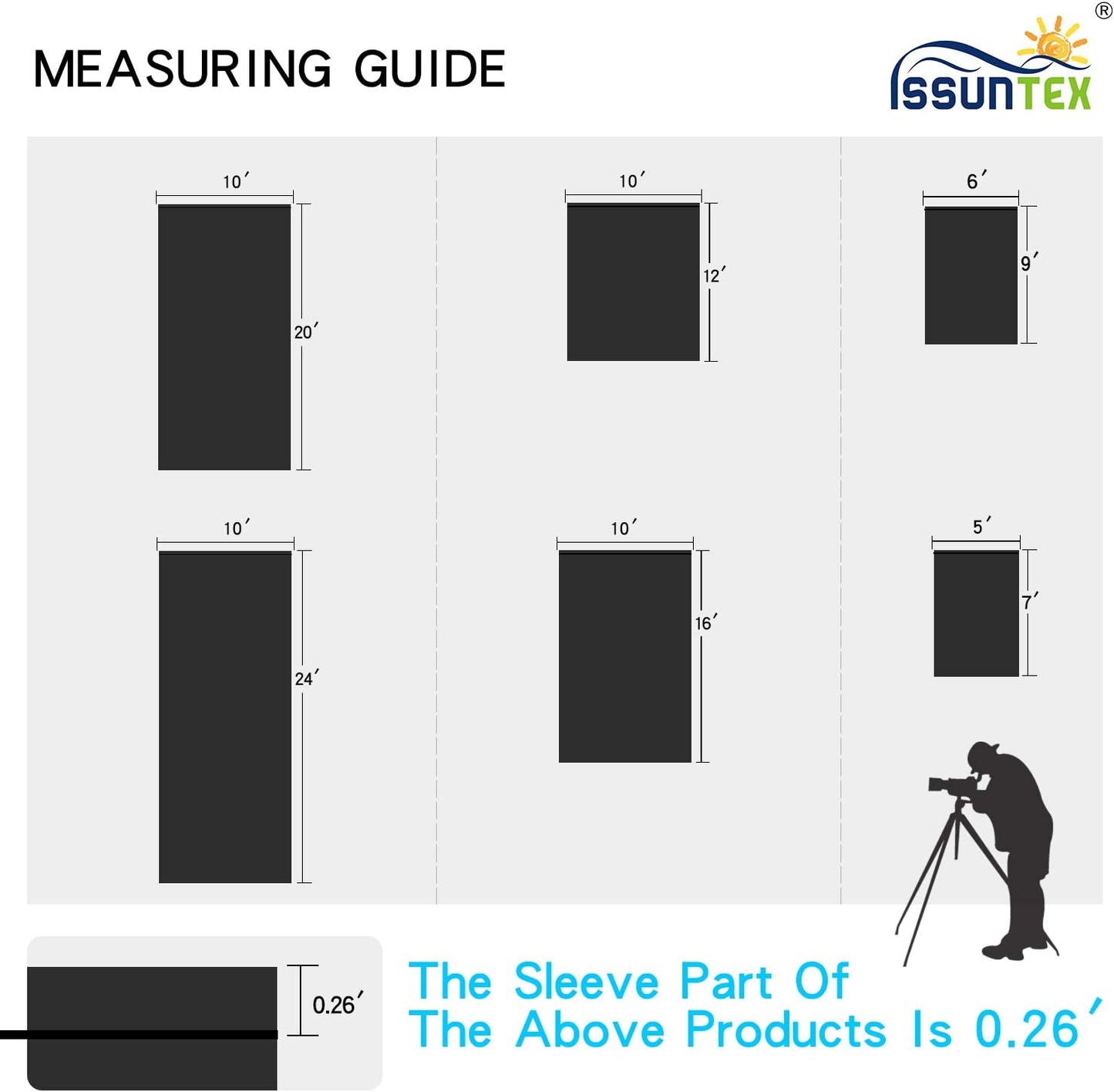 ISSUNTEX 5X7 ft Background Muslin Backdrop, Photo Studio, Collapsible High Density Screen for Video Photography and Television-Black