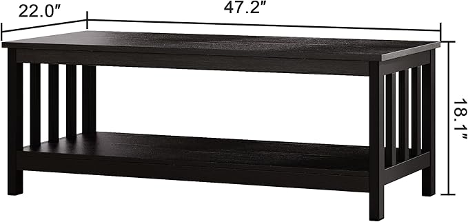 ChooChoo Mission Coffee Table, 47 inch - Image 2