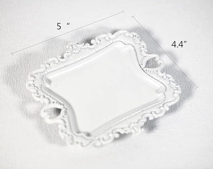 Funly mee Antique Trinket Dish Vintage Jewelry Tray, Ring Holder - Image 2