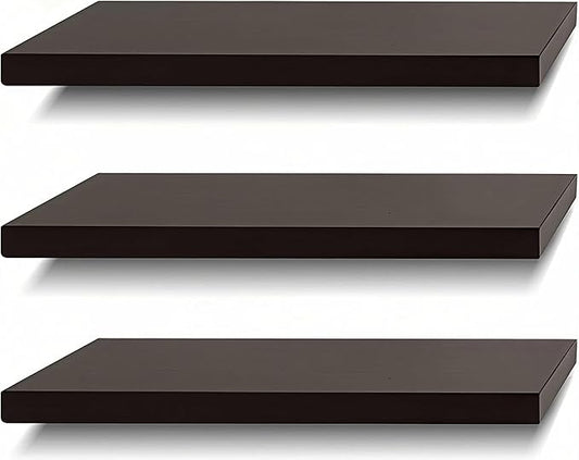 SAUMONIERES Floating Shelves Wall Shelf Solid Wood by Saumonieres