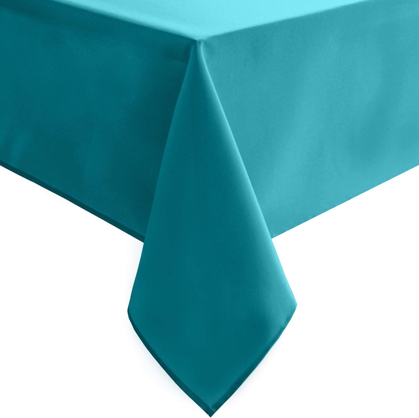 Hiasan Turquoise Square Tablecloth - Water Resistant and Spillproof Dining Room Washable Fabric Table Cloth for Dining Room, Polyester, 30 x 30 Inch