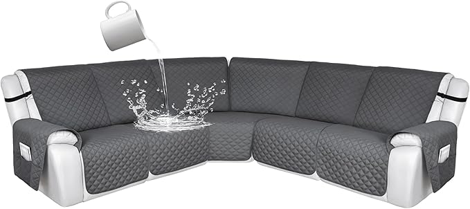 HDCAXKJ 100% Waterproof Reclining Sectional Couch Covers L Shape Recliner Sofa by HDCAXKJ
