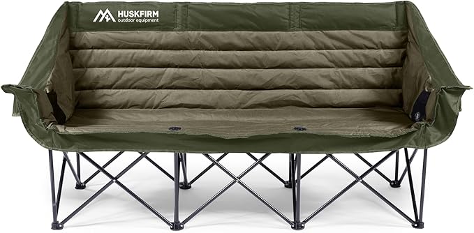 Huskfirm 3 Person Camping Chairs Folding Double Camping Chair Portable - Image 7