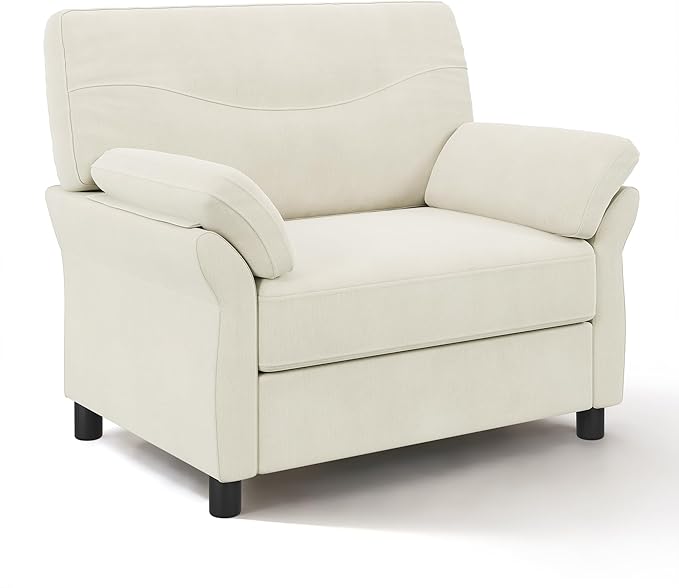 44.5" Oversized Accent Chair, Comfy Chenille Fabric Living Room Chairs - Image 8
