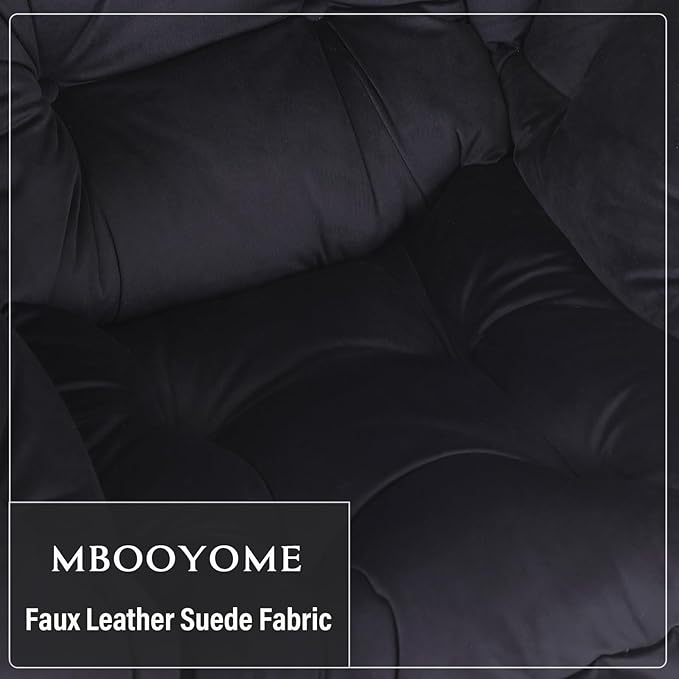 MBOOYOME Lazy Chair with Folding Ottoman, Modern Accent Lounge Armchair with - Image 8