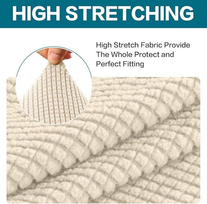 Turquoize 2 Piece Chair Covers for Living Room Armchair Cover Armchair - Image 5