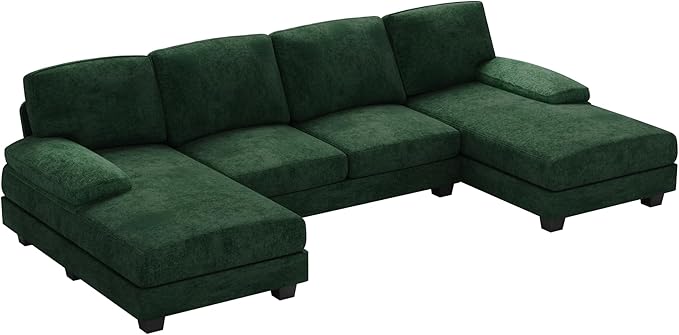 Furniwell Convertible Sectional Sofa Couch, 4 Seat Sofa Set - Image 7