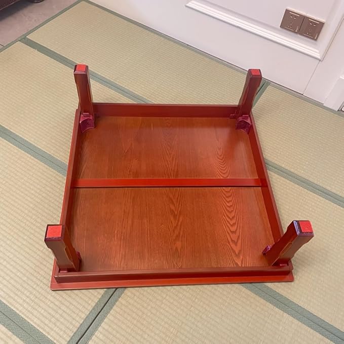 DAMEDAI Square 80X80cm Korean Floor Table Folding Legs Luxury Antique Home - Image 5