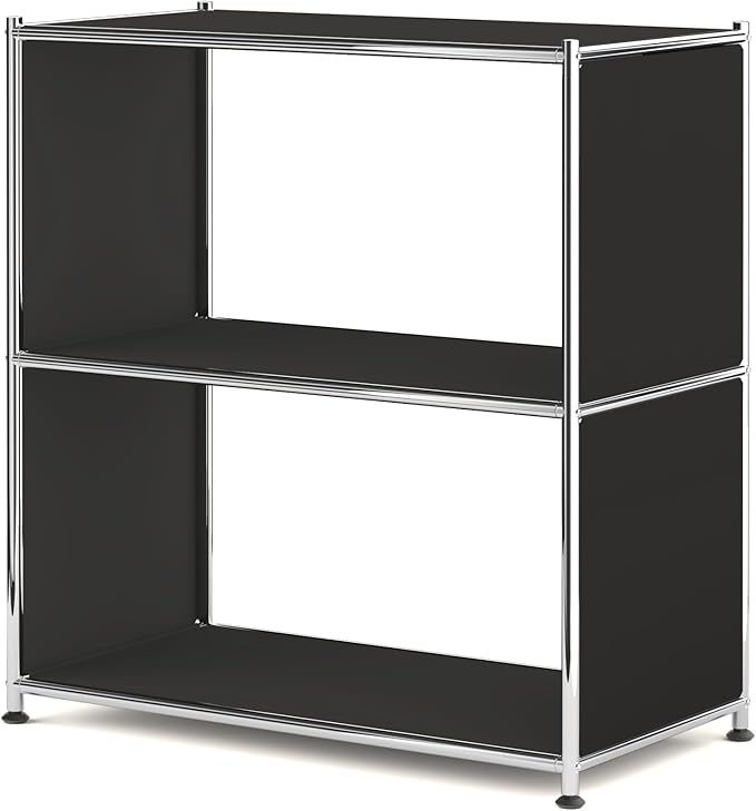 32-Inch 2-Tier Metal Bookcase, Open Shelf Storage Organizer by SIMPLINK