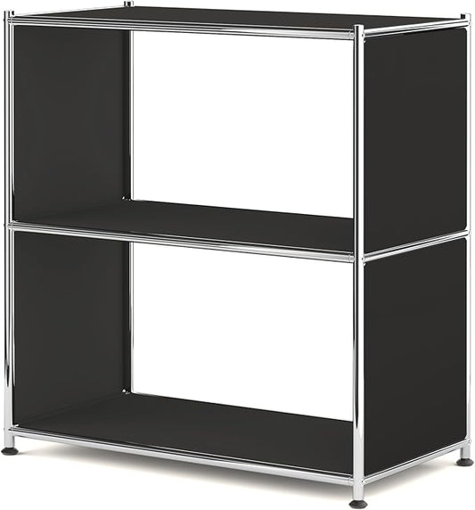 32-Inch 2-Tier Metal Bookcase, Open Shelf Storage Organizer by SIMPLINK