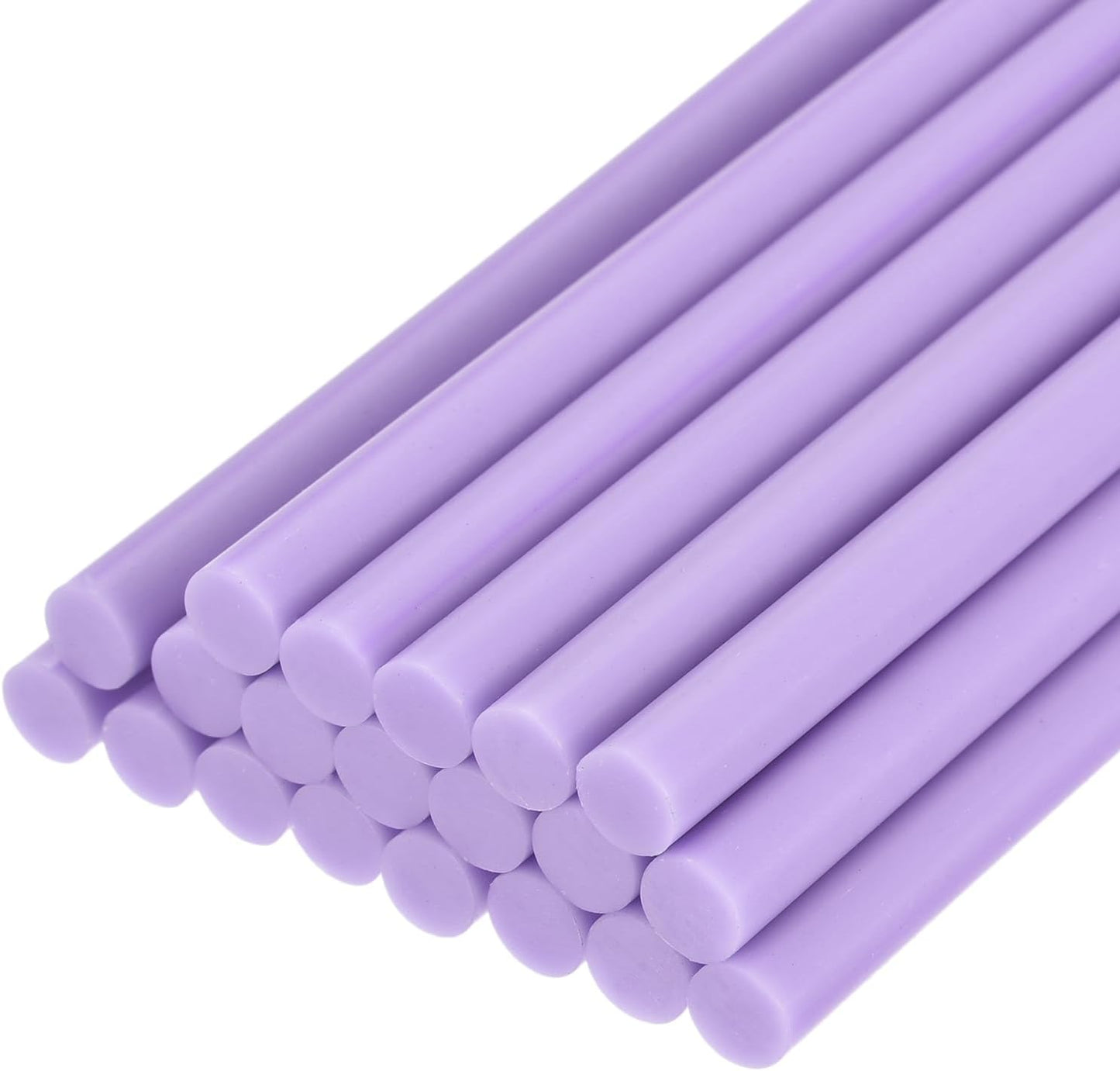 uxcell 20pcs Hot Glue Sticks for Glue Gun 7mm/0.27-inch x 8-inch Mini Hot Melt Adhesive Glue Stick Light Purple
