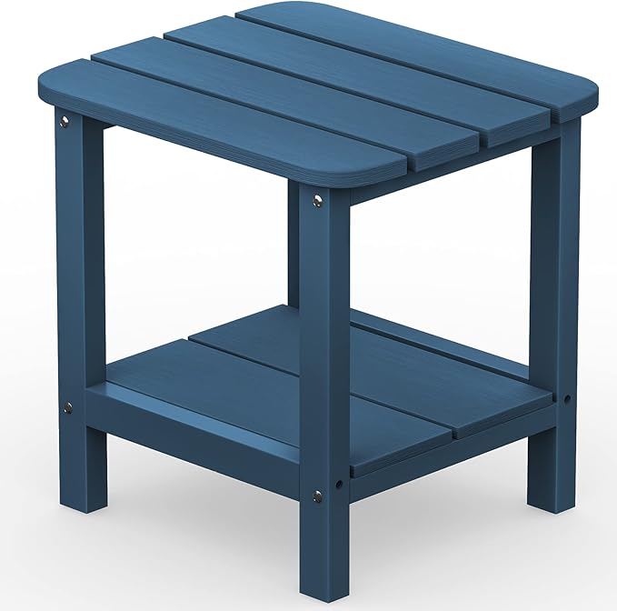 SERWALL Adirondack Table Outdoor Side Table- Blue by SERWALL