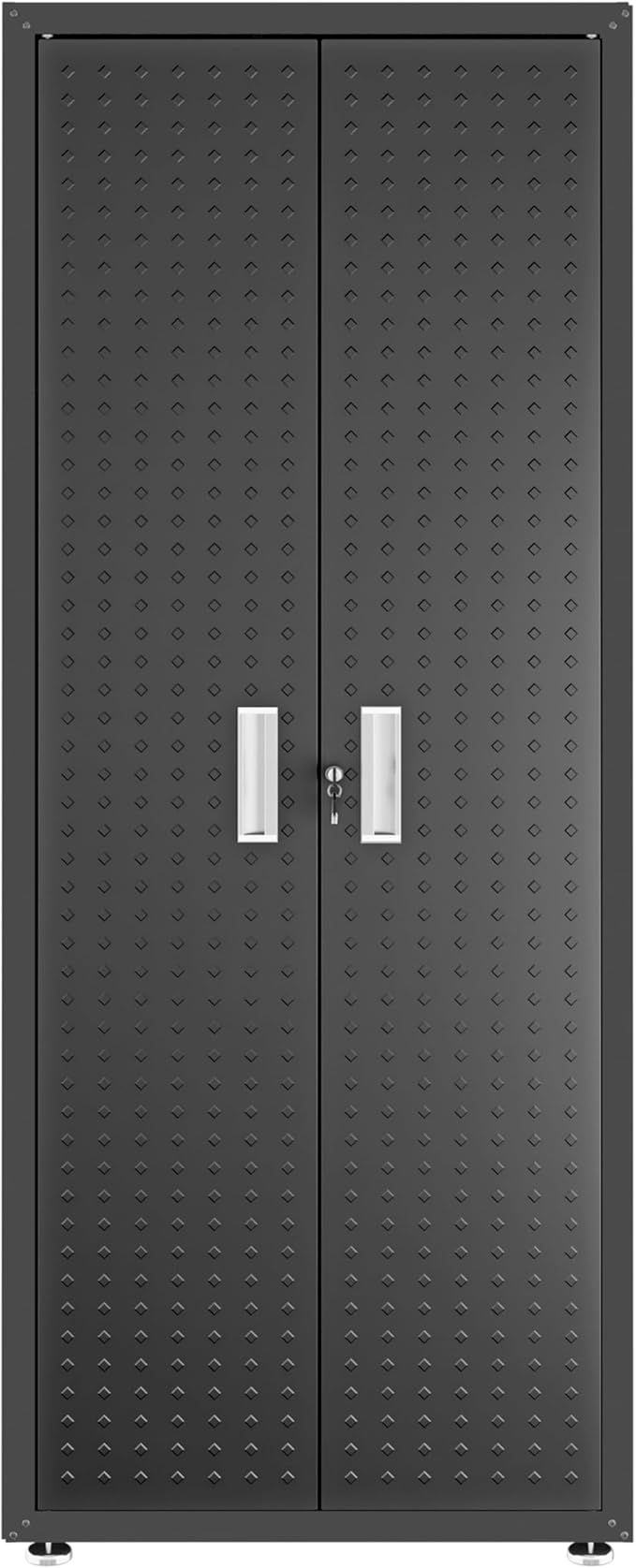 Manhattan Comfort Fortress Textured Metal 75.4" Garage Cabinet by ManhattanComfort