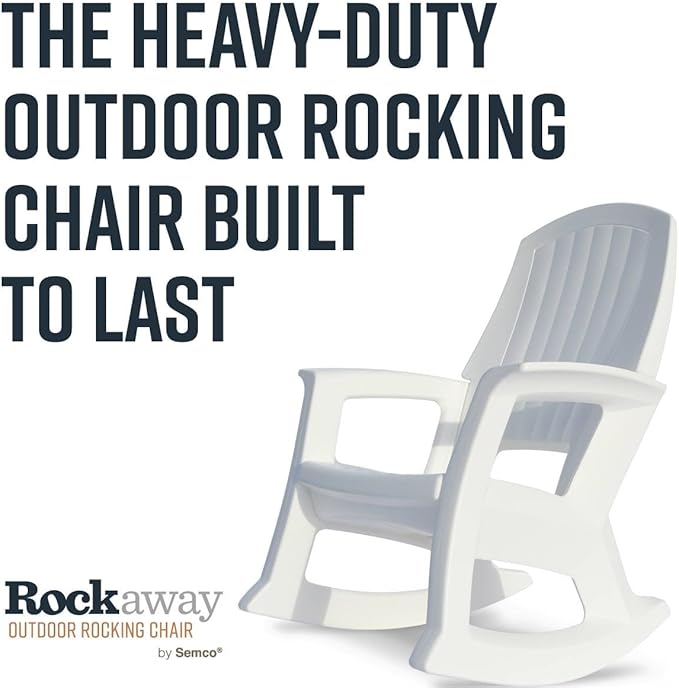 Semco Rockaway Heavy Duty All-Weather Outdoor Rocking Chair Plastics - Image 7