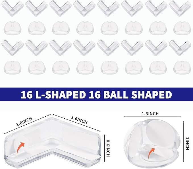 32 Pack Corner Protector Baby, Table Corner Protectors - Image 2