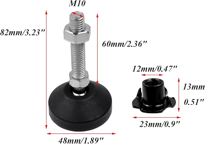 Antrader Adjustable Leveling Feet - Image 2
