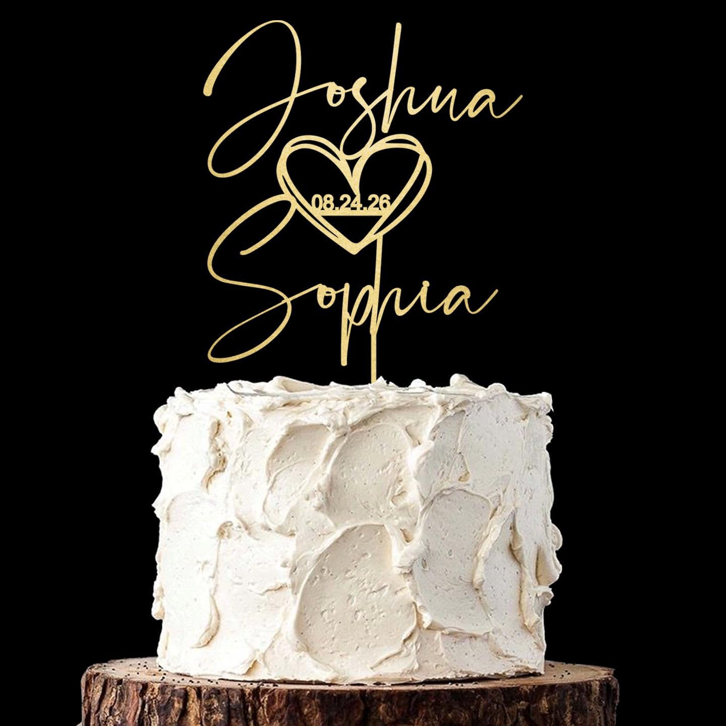 Wedding Cake Toppers, Wedding Cake Toppers Bride and Groom, Custom Cake Topper, Customize Your Own Anniversary Mr and Mrs Cake Topper,Rustic cake topper,Date wedding Cake topper.Wooden Cake topper