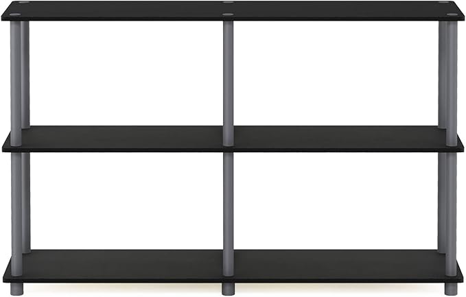 Furinno TURN-N-TUBE Storage Shelves, 3-Tier 47.4 Wide Book Shelf, Corner Shelf - Image 7