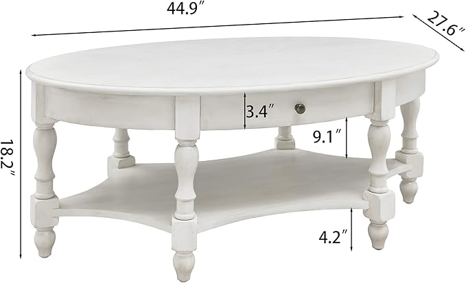 LEEMTORIG Oval Coffee Table - Image 2