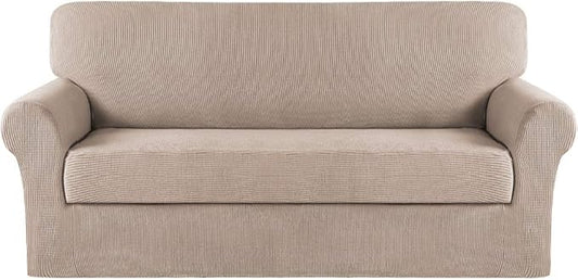 Turquoize Stretch Sofa Slipcover 2 Pieces Sofa Cover Couch Cover by Turquoize