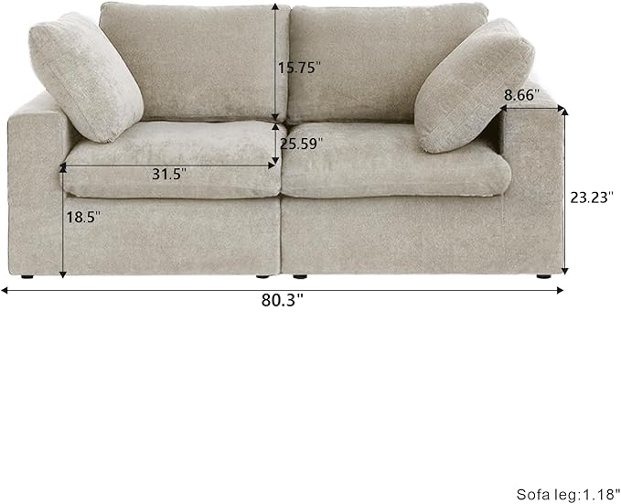 JACH Modular Sectional Cloud Couches - Image 2