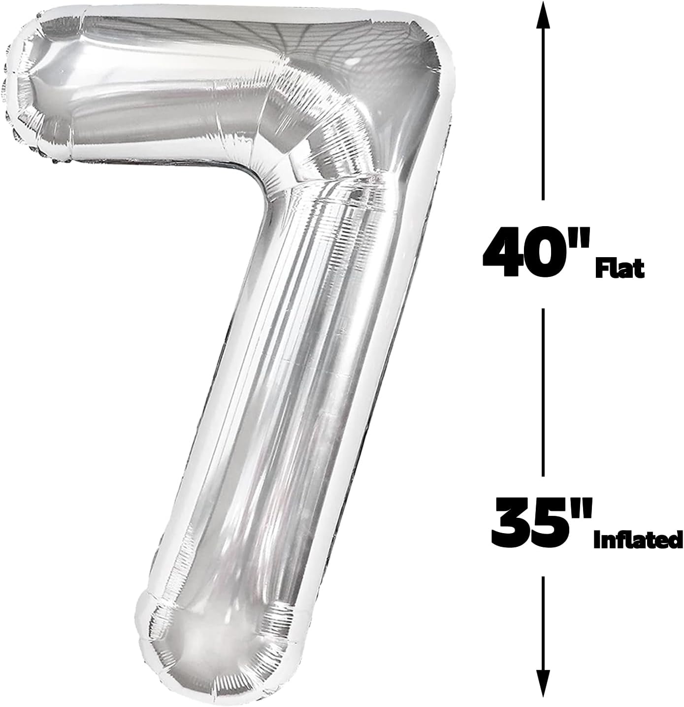 Silver Number 27 Birthday Balloon 40 Inch, Digital Balloons for 27 Party Celebration Decorations Supplies, Mylar Foil Numbers Balloon for 27 Wedding Anniversary