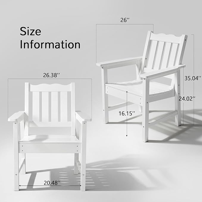 Stoog 3 Piece Patio Dining Sets, All-Weather Patio Chairs - Image 3