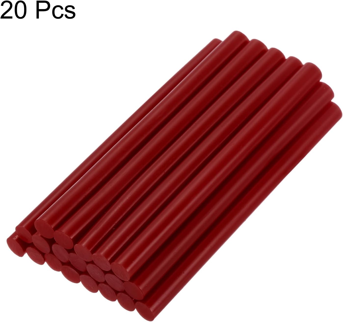 uxcell 20pcs Hot Glue Sticks for Glue Gun 7mm/0.27-inch x 4-inch Mini Hot Melt Adhesive Glue Stick Wine Red