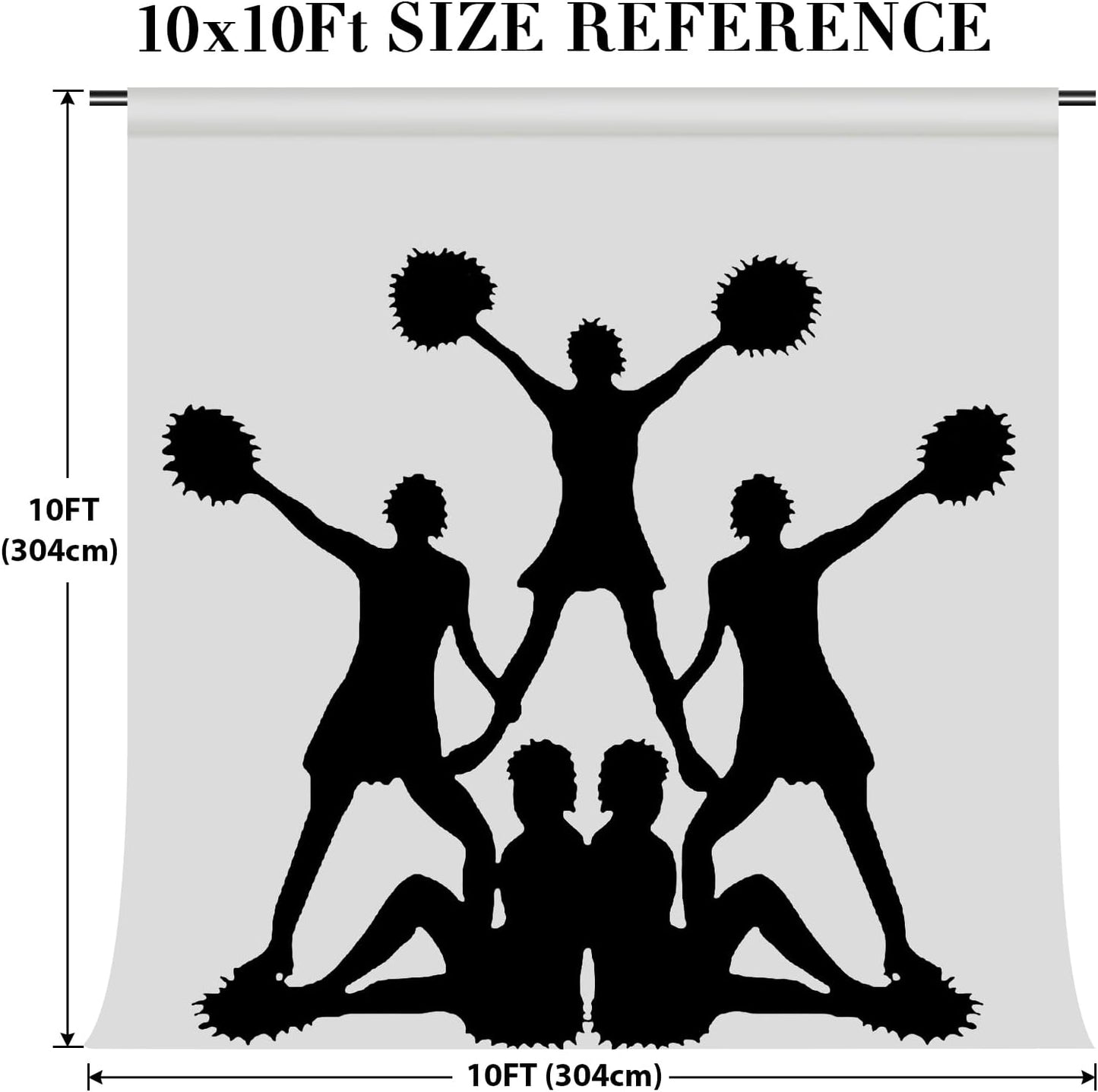 Eternal Beauty White Sequin Backdrop, 10x10 Ft Glitter Background Curtains for Christmas Shimmer Photography Party Wedding Birthday Back Drop Decor