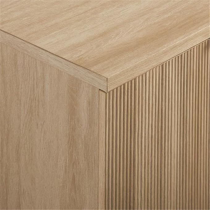 Walker Edison Reema Fluted 4-Door Kitchen Sideboard Buffet Console, 69 Inch - Image 7