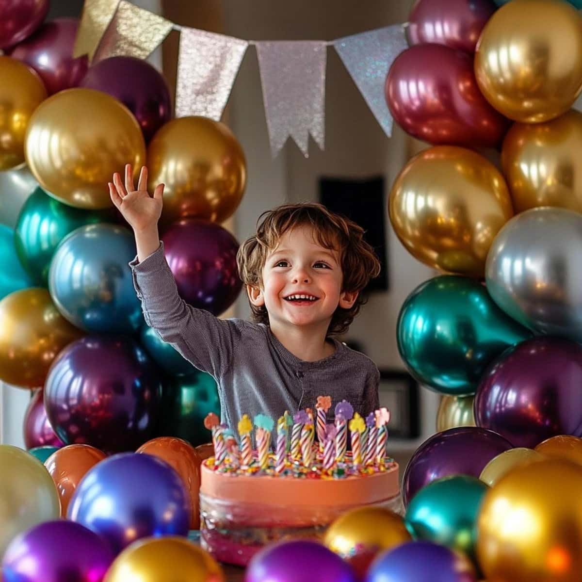 300 Pcs Metallic Chrome Balloons 12 Inch Colorful Party Balloon for Wedding Baby Shower Christmas Birthday Party Decoration