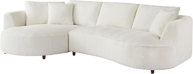 122.04'' Curved Sectional Sofa Couch - Image 8