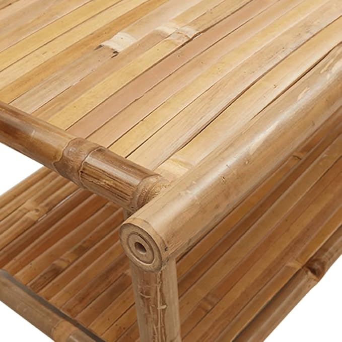 Natural Bamboo Coffee Table - Image 8