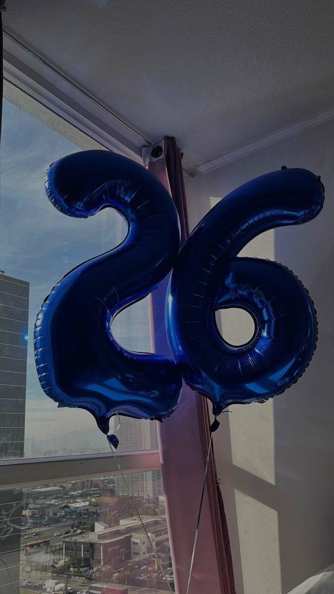 Night Blue 40 Inch Mylar Foil Number 6 Balloon, Birthday Digital Balloons for 6 16 Boy Girl Party Decorations Supplies,Night Blue Big Helium Balloon Numbers for 26 36 46 60 Men Women Anniversary