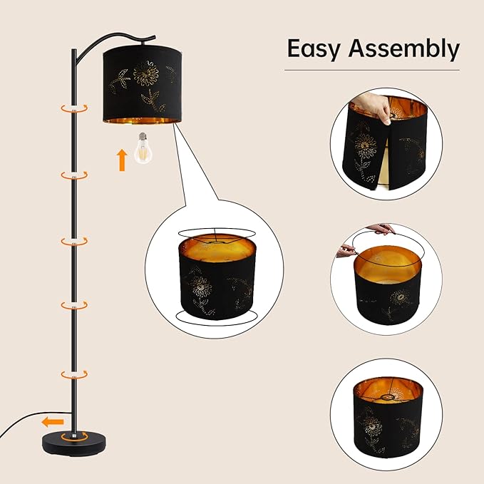 BoostArea Flower Shade Floor Lamp - Image 7