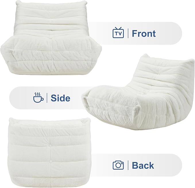 Bean Bag Chairs for Adults Giant Bean Bag Chair Memory Foam BeanBag Chair Bean - Image 8