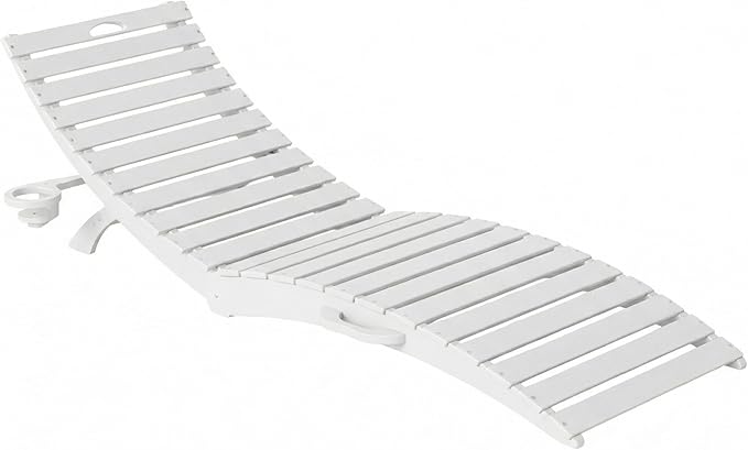Folding HDPE Outdoor Chaise Lounge by YourPerfectOutdoorEscape