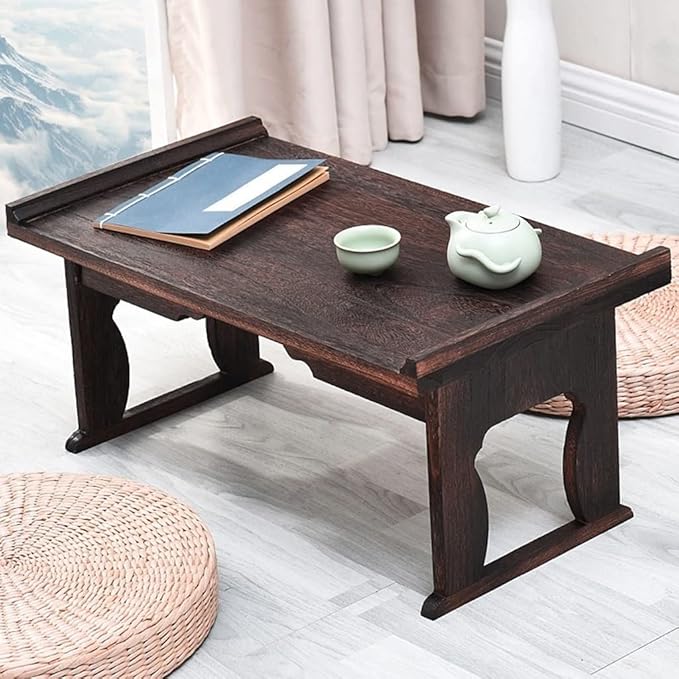Vintage Japanese Wooden Foldable Low Table - Image 2