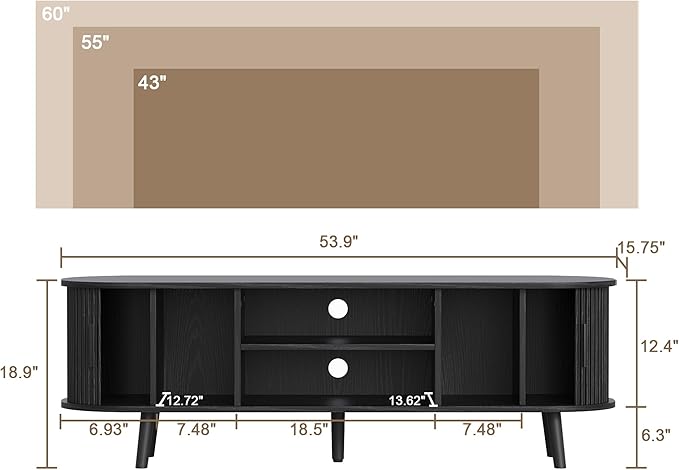 ChooChoo Mid Century Modern TV Stand - Image 2