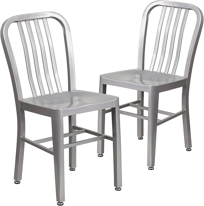 Flash Furniture Gael Indoor/Outdoor Modern Metal Dining Chairs, by FlashFurniture