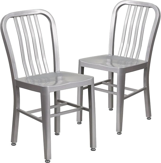 Flash Furniture Gael Indoor/Outdoor Modern Metal Dining Chairs, by FlashFurniture