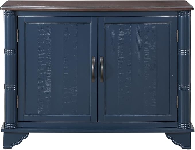 40" Solid Wood Buffet Storage Cabinet, Vintage Console Table by YWUFUART