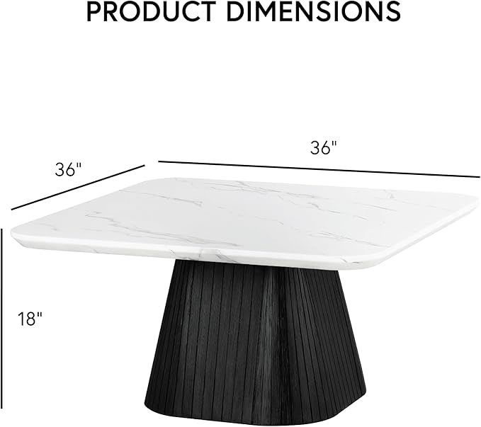 Furniture of America Coraly Modern 36-inch Square Coffee Table - Image 2