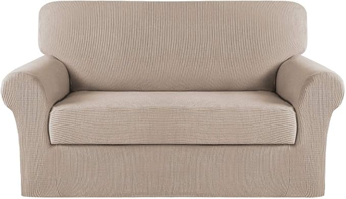 Turquoize Stretch Sofa Slipcover 2 Pieces Sofa Cover Couch Cover by Turquoize