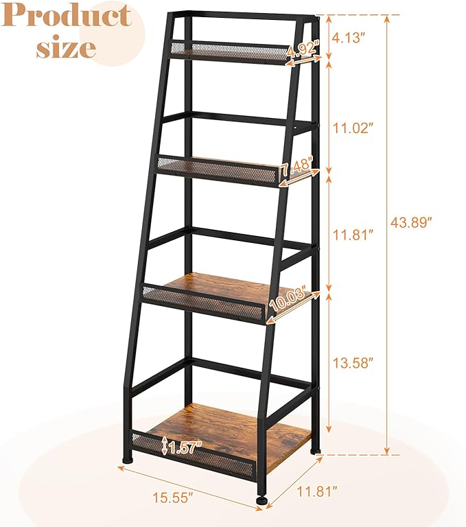 4-Tier Trapezoid Liquor Stand for Home Bar, Stepped Wine Rack Freestanding - Image 9