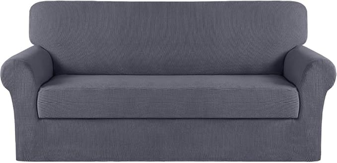 Turquoize Stretch Sofa Slipcover 2 Pieces Sofa Cover Couch Cover by Turquoize