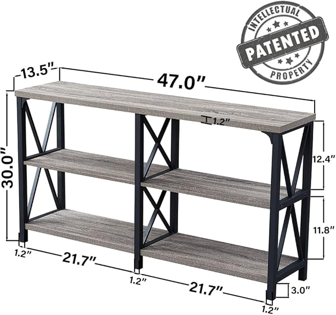 LVB Farmhouse Sofa Table, Rustic Console Table - Image 5