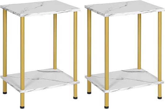 HOOBRO End Tables Set of 2, Small Side Table, Nightstand by HOOBRO