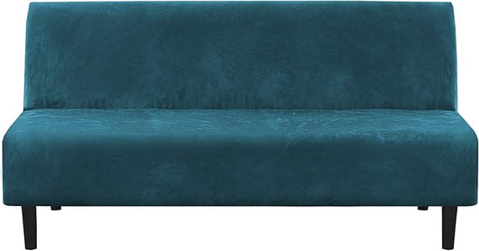 H.VERSAILTEX Real Velvet Futon Cover Armless Sofa Covers Sofa Bed Covers by HVERSAILTEX